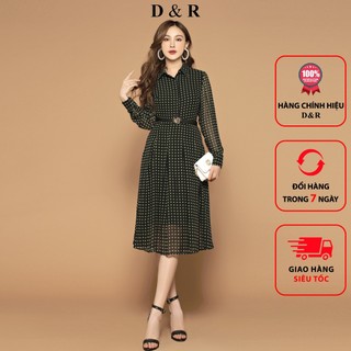 Đầm xoè bi kèm belt Quảng Châu cao cấp D&R Fashion D237