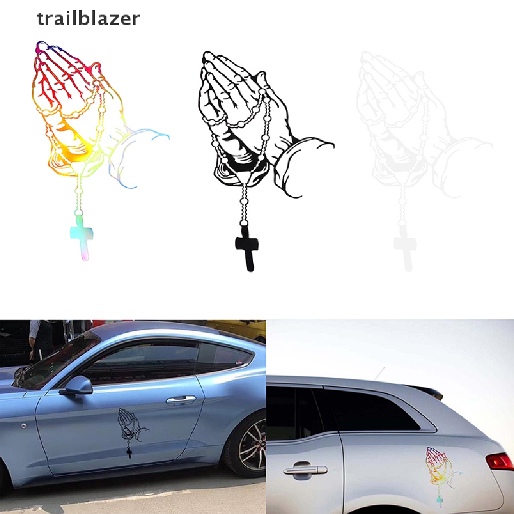 Đề Can Vinyl Ngọc Trai Rosary God Jesus Christ Vương Miện Dán Xe Hơi Xe Tải UIO