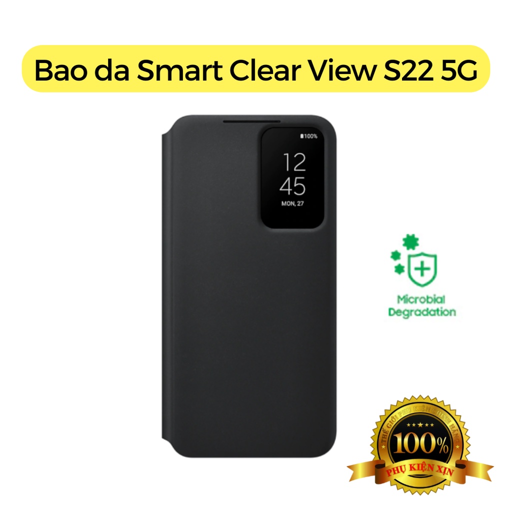 Bao da Smart Clear View·S22 5G Hàng New Chính Hãng Samsung