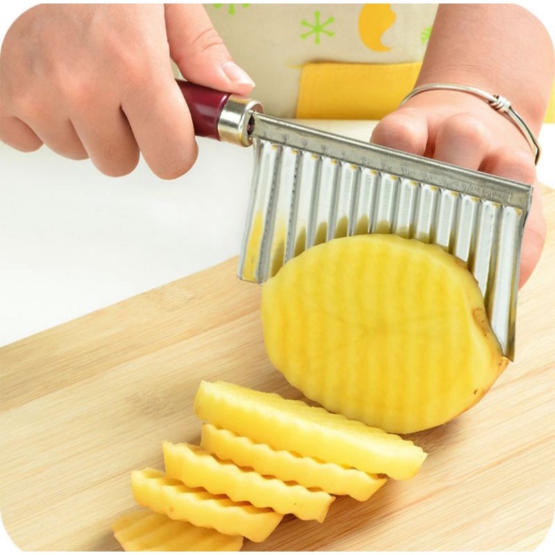 DAO CẮT LÁT RAU CỦ GỢN SÓNG CHO NHÀ BẾP TIỆN DỤNG
