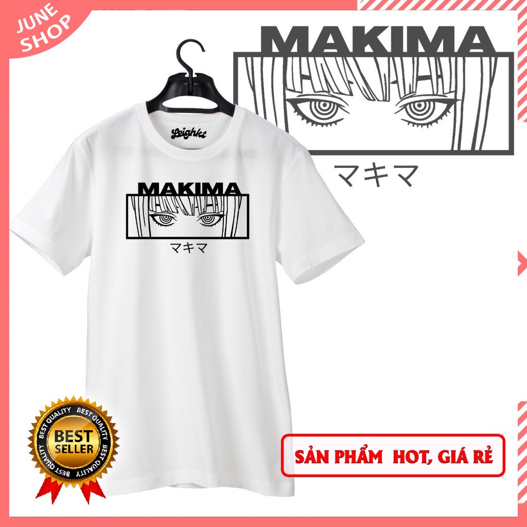 Áo thun Chainsaw Man in hình Makima, Denji, Power, Aki phong cách cực chất