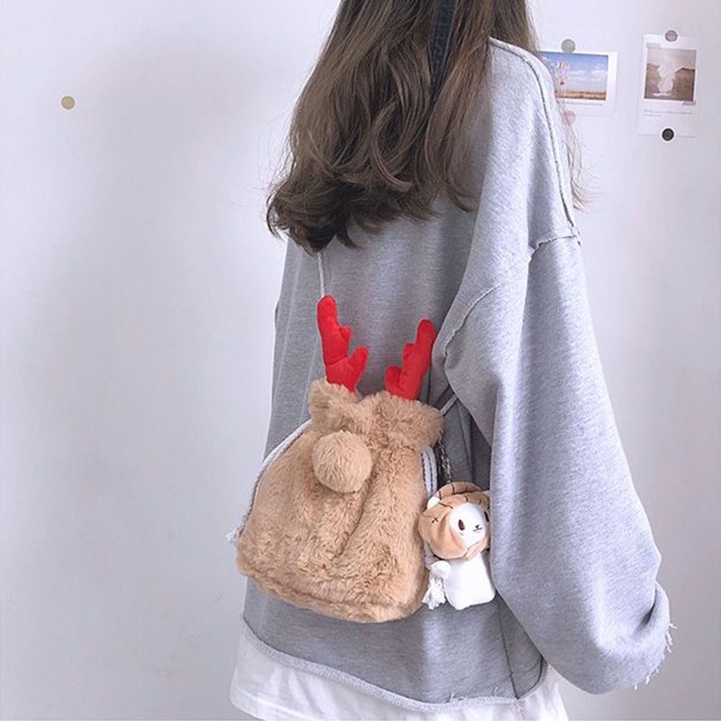 Mischa Túi Xách Đeo Vai Sức Chứa Lớn Màu Trơn Thời Trang Thu Đông