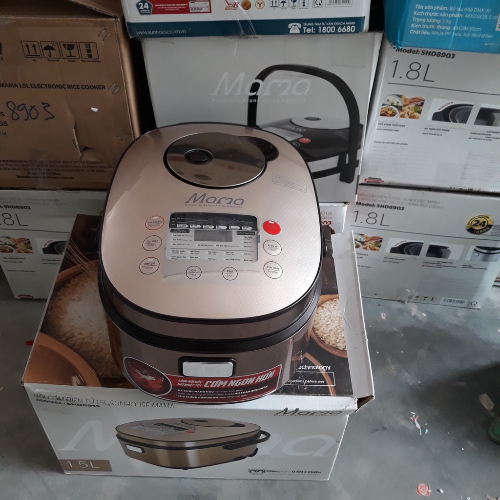 Nồi cơm điện tử cao cấp Sunhouse mama 1.5 lít SHD8915 - Hàng trưng bày