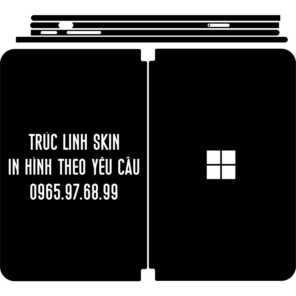 Skin decal dán Surface Duo mẫu Composition Notebook