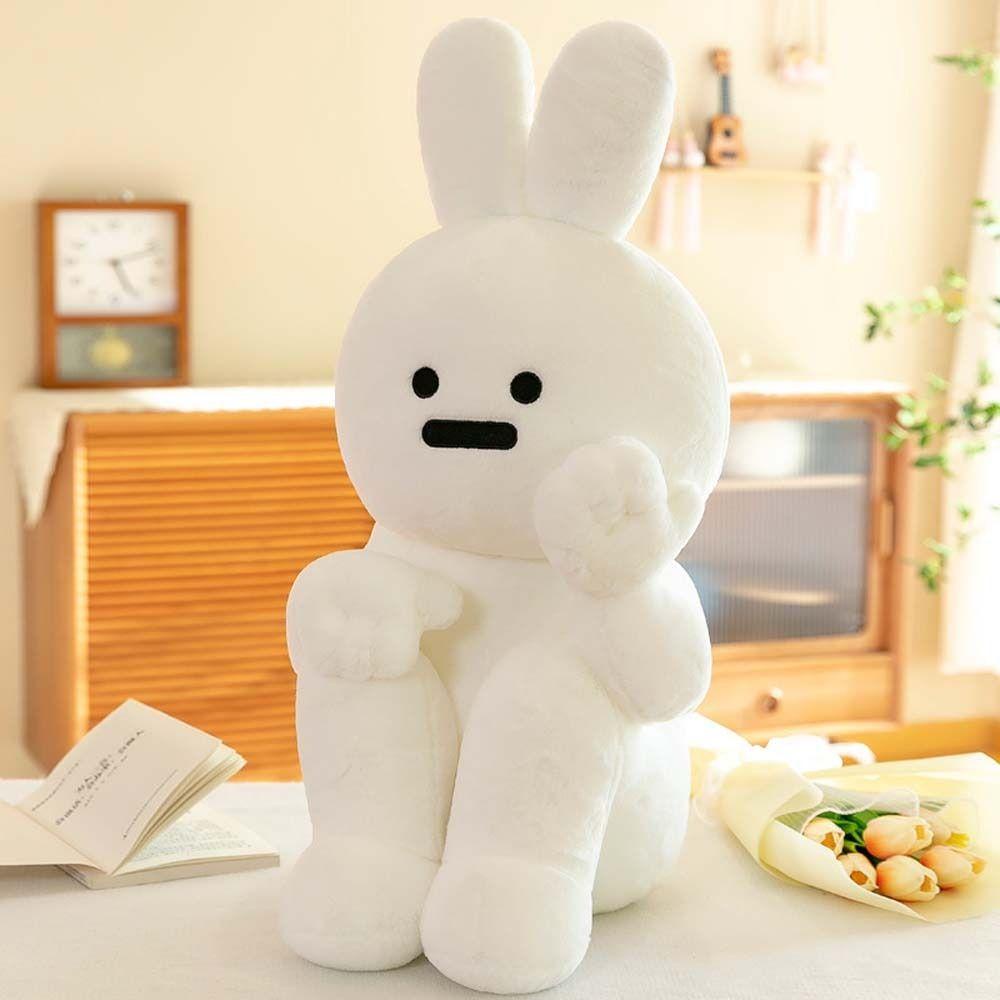 REBUY1 Thỏ Nhồi Bông Mềm Mại Dễ Thương Dùng Làm Quà Tặng