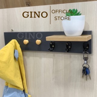 Móc Treo đồ gắn tường gỗ 50cm