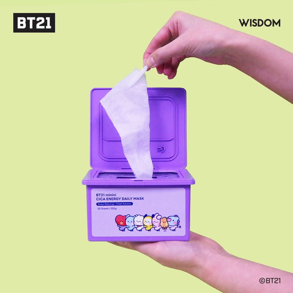 BT21 minini Gói Mặt Nạ Làm Dịu Da Hàng Ngày Của CICA Energy