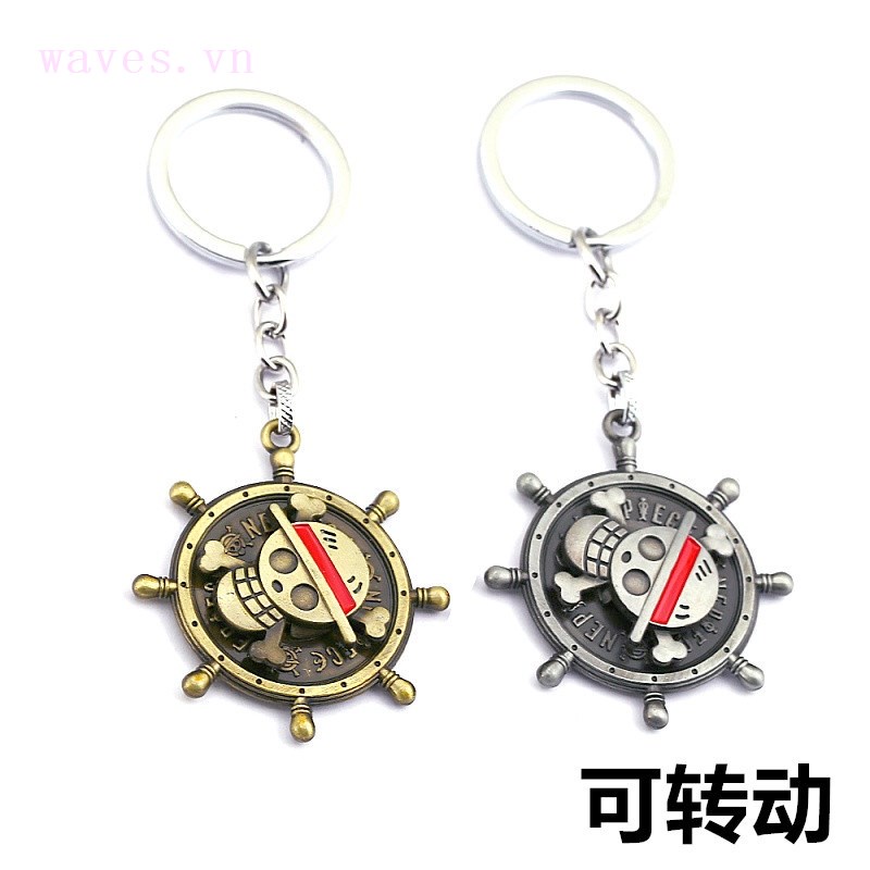 Mới Móc Khóa Hợp Kim Hình Logo One Piece