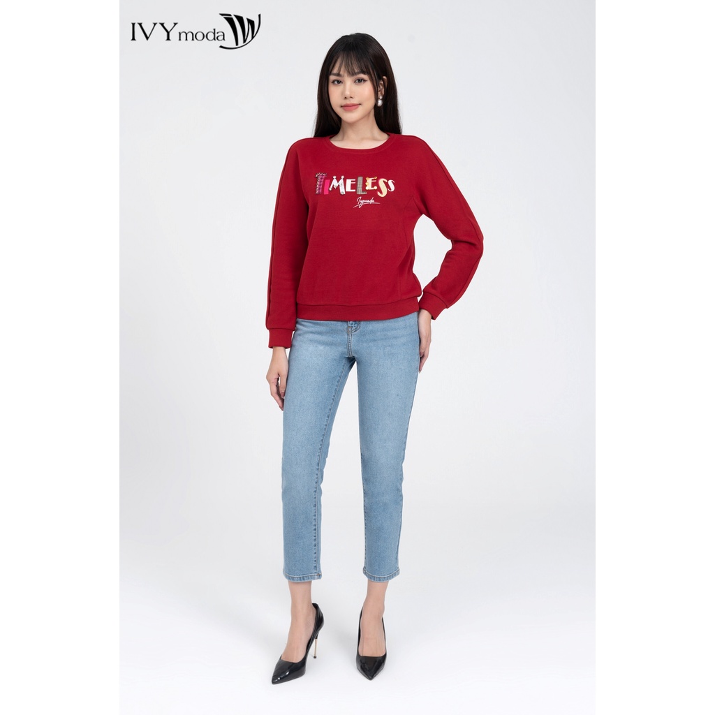 Áo thun nữ dài tay Timeless IVY moda MS 58M8130