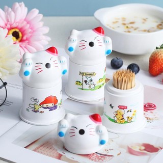 Lọ đựng tăm hình mèo dễ thương