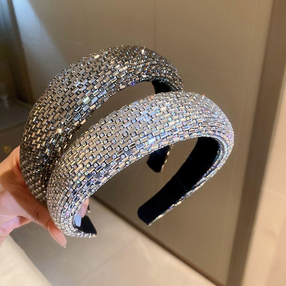 NICKOLAS Băng Đô Cài Tóc Bằng Xốp Phong Cách Baroque Hàn Quốc Cá Tính Dành Cho Nữ Rửa Mặt