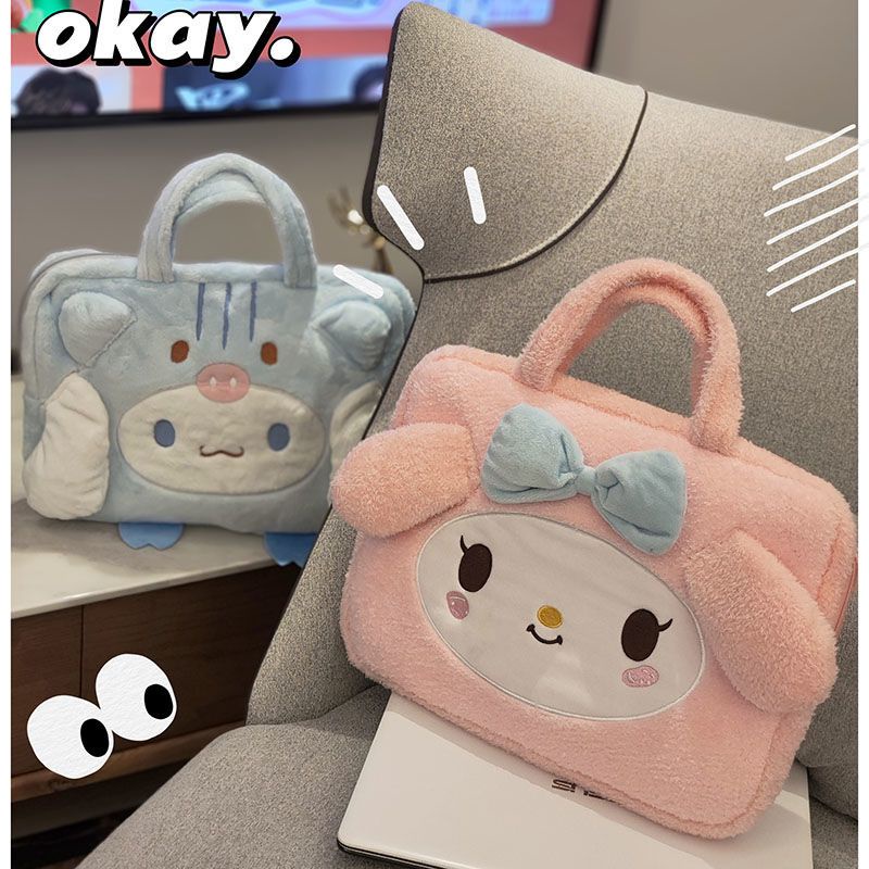 Túi Đựng Laptop Bằng Vải Bông Mềm Cho MacBook / Acer / Asus / Hp 14 15 "15.6 Inch