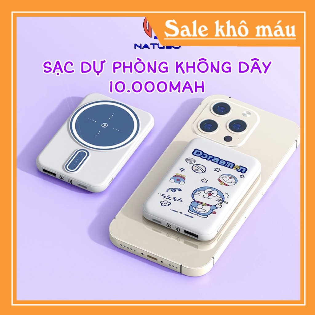 Sạc dự phòng không dây sạc nhanh pin 5000 mah mini nhỏ gọn cao cấp cho từ ip 8/X/11/12/13 – Mag3 (ngaanh_shop)