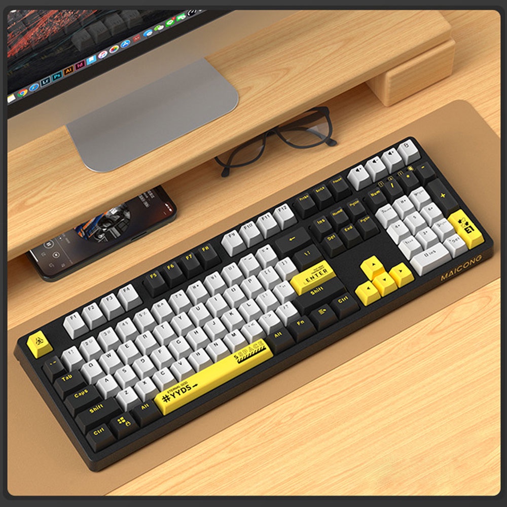 Bàn phím cơ MC KB108 3 chế độ kết nối