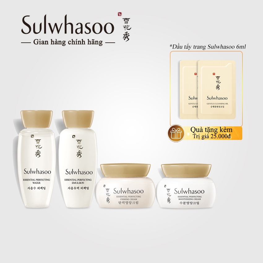 Bộ dưỡng da Sulwhasoo Mini 4 sản phẩm - Bộ Sulwhasoo; Set Sulwhasoo