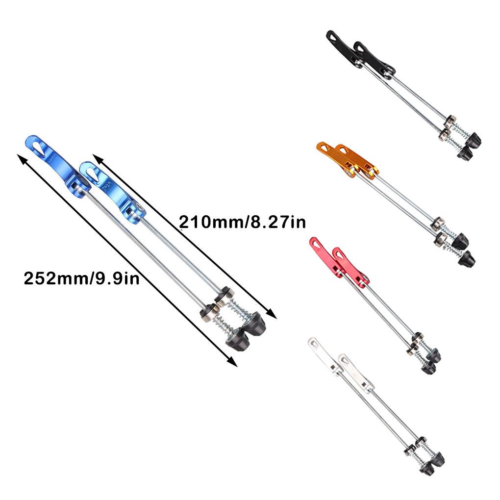 [MAPD] Set 2 Trục Bánh Xe Đạp Bằng Thép Ổn Định Tháo Gỡ Nhanh Co Giãn Tốt Chống Rỉ Sét Trọng Lượng Nhẹ