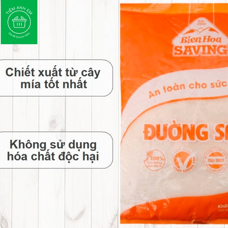 Đường sạch Biên Hòa Saving tốt cho sức khoẻ gói 1kg