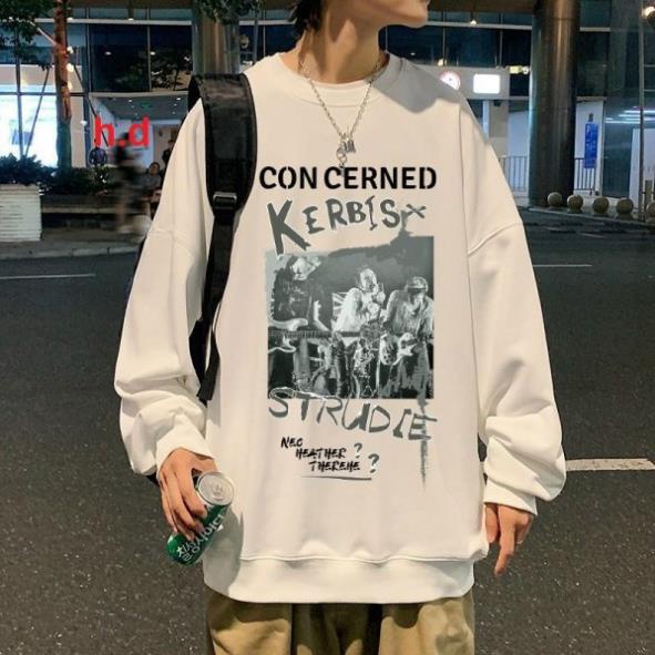 Áo Sweater CONCEMED Unisex nam nữ tay lỡ Oversize form rộngThời trang Thu đông ấm áp, nỉ cotton ko bai xù, ấm áp