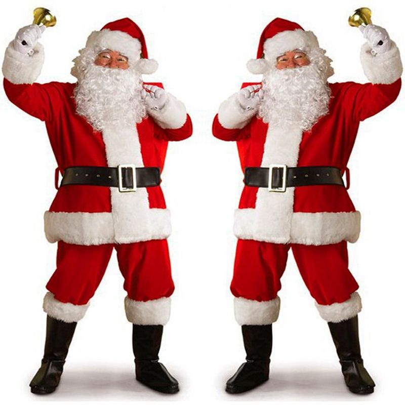 Set đồ hóa trang ông già noel vải nỉ cho người lớn