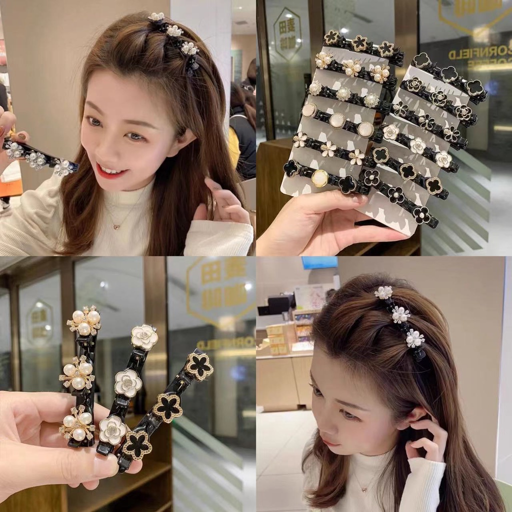 Kẹp Tóc Hình Hoa Đính Ngọc Trai Thời Trang Cho Nữ