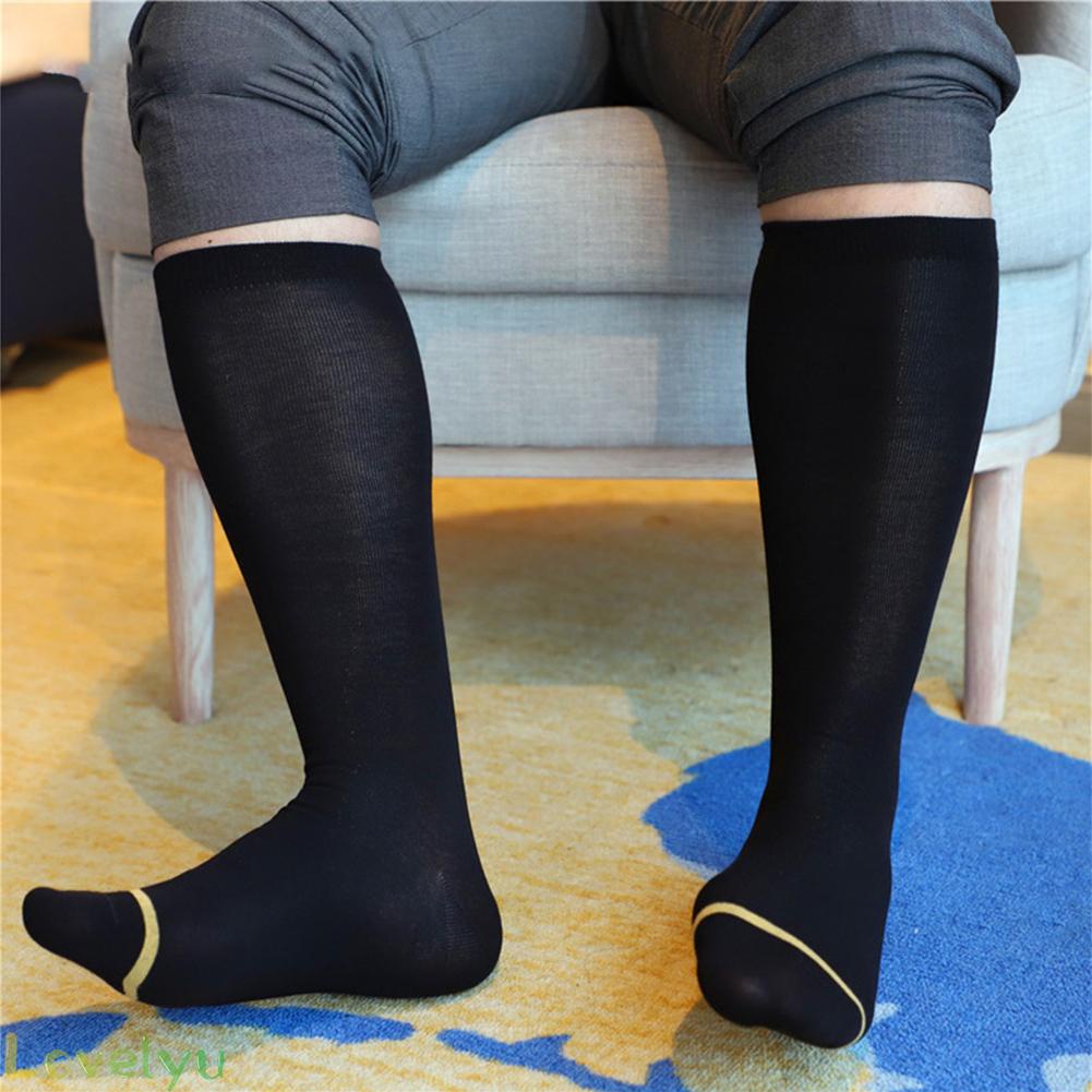[CRAZY SALE]Men\'s Socks Bright Dress Formal Wear Nylon Silk Sheer Socks Stockings