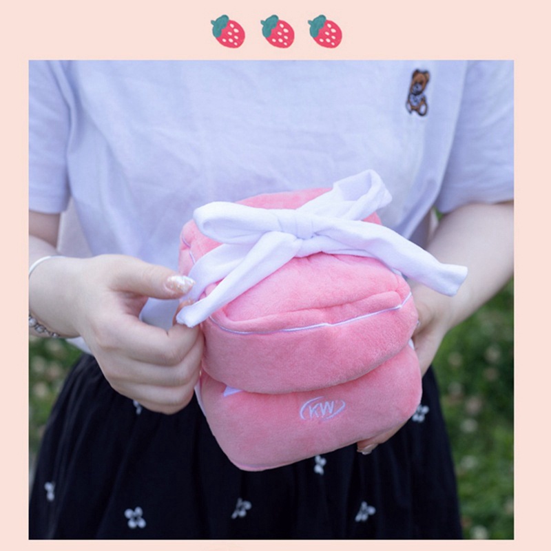 Hộp Đựng Nhẫn Hình Trái Tim Nhồi Bông Sáng Tạo