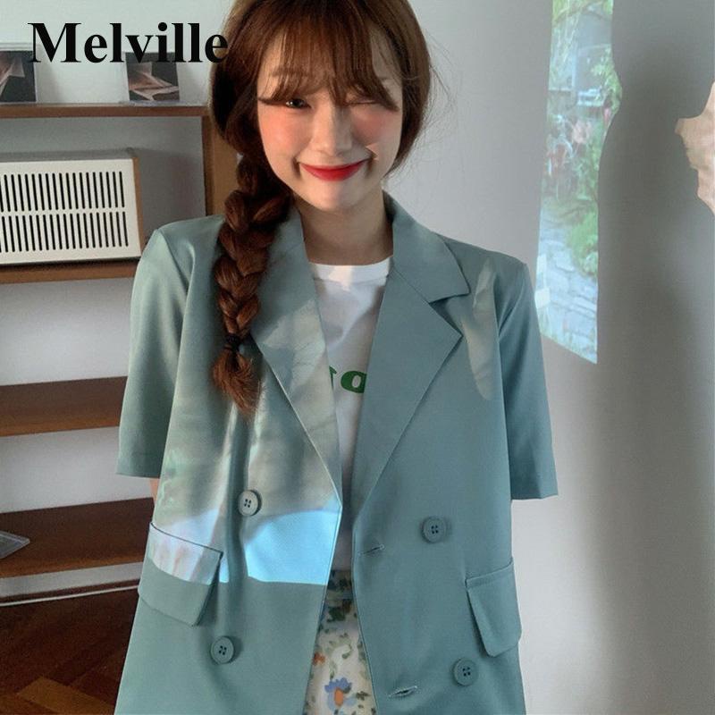 🌷🌷[HÀNG CÓ SẴN] Áo khoác blazer ngắn tay thời trang Hàn Quốc dễ phối đồ cho nữ | BigBuy360 - bigbuy360.vn