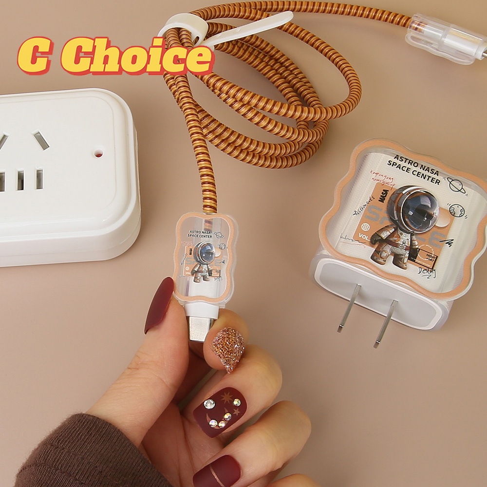 Vỏ Bảo Vệ Hộp Sạc Tai Nghe iPhone 18W / 20W Bằng Silicon Mềm Họa Tiết Hoạt Hình Dễ Thương