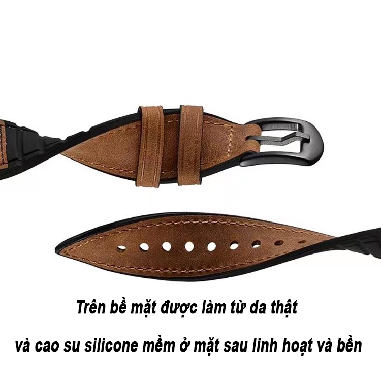 Dây Đeo Da Thật 40/44/38/42mm Dành Cho Đồng Hồ Thông Minh Apple Watch Series 7 6 SE 5 4 3 2 41mm 45mm DHBAP01