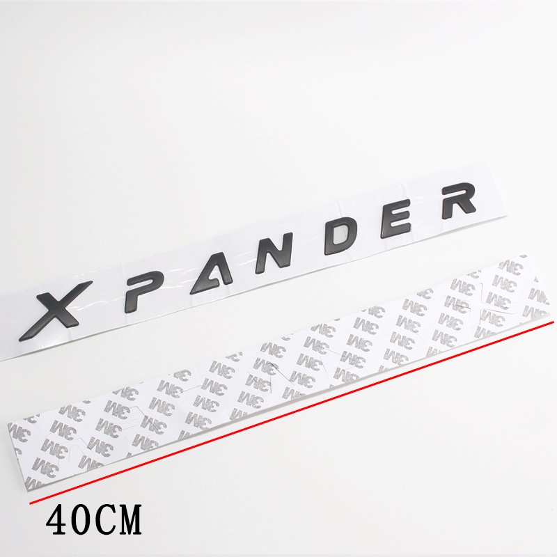 Miếng Dán Logo Chữ Cái ABS 3D Trang Trí Mui Xe Hơi Mitsubishi Xpander 2017 2018 2019 2020 2021 2022