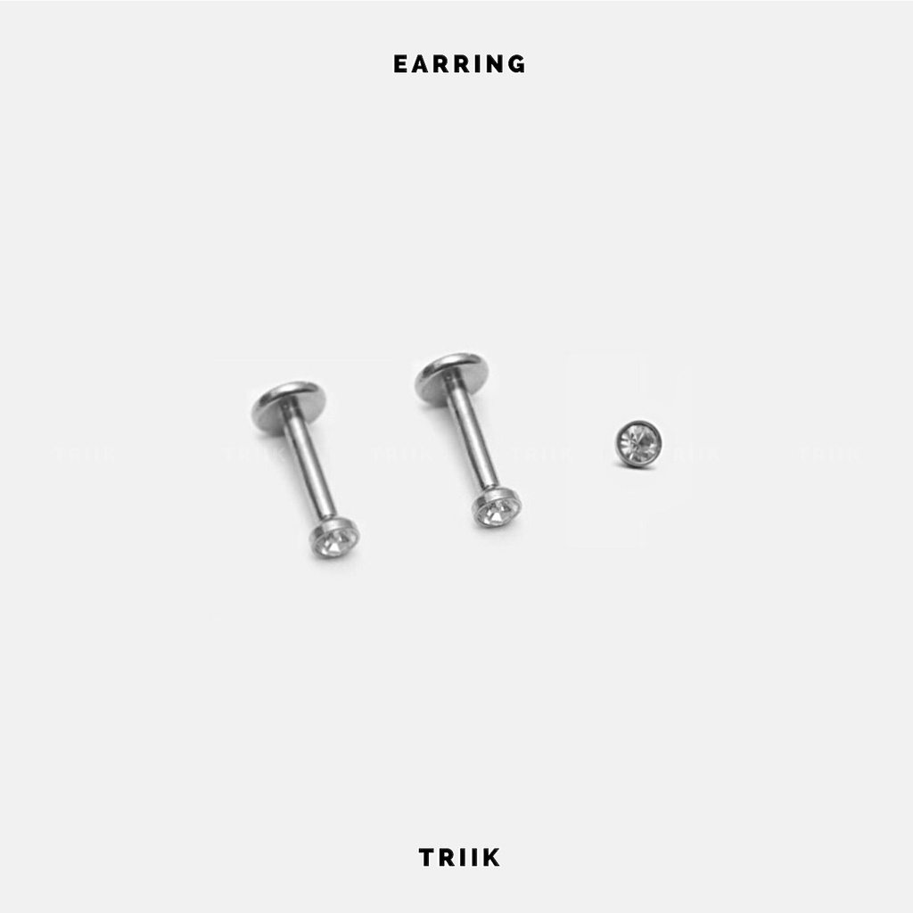 Khuyên tai đá - Khuyên đá dẹt