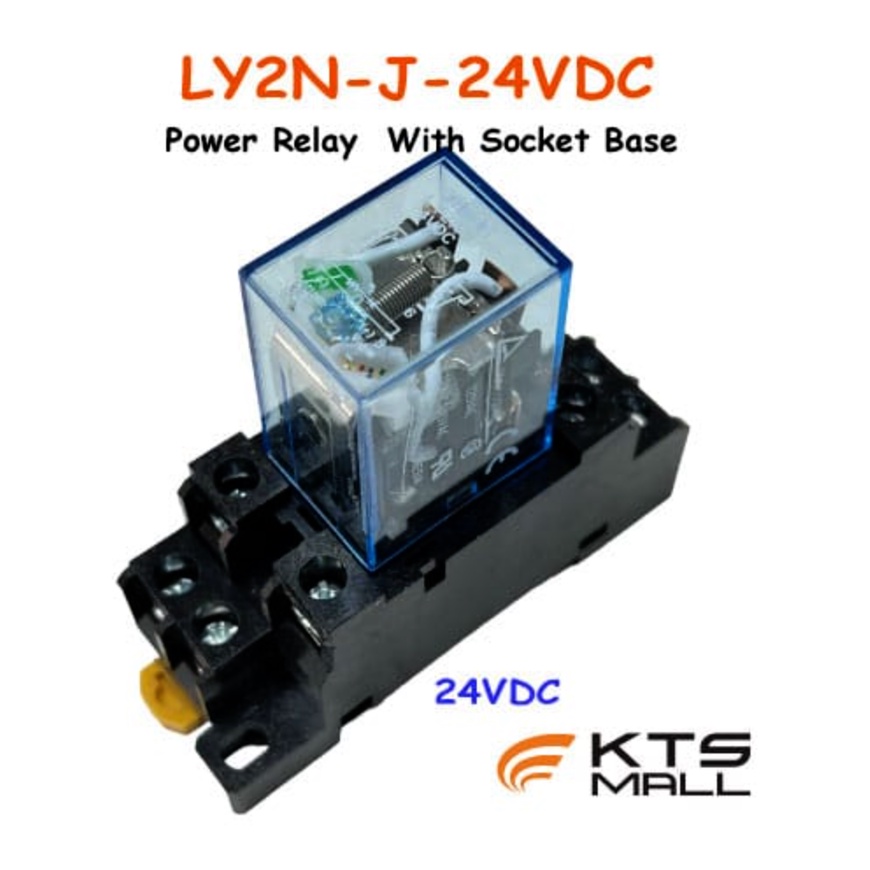 Rơle nguồn LY2N-J có cuộn đế ổ cắm 24VDC