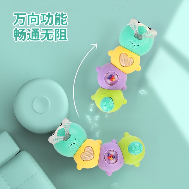Đồ chơi sâu nam châm có nhạc và đèn
