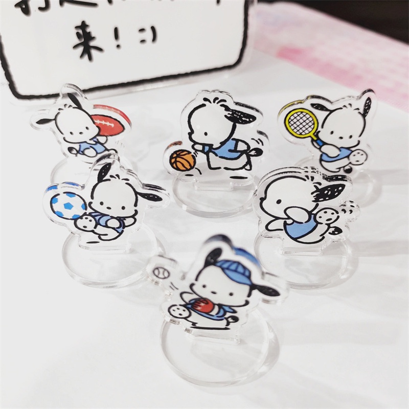 Mô Hình Nhân Vật Hoạt Hình Pochacco Mini Kèm Giá Đỡ
