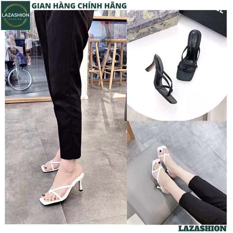 Guốc cao gót nữ 2 màu siêu xinh - dép cao gót xỏ ngón quai mảnhchắc chắn đế 5p cực sang chảnh cho các nàng - LAZASHION