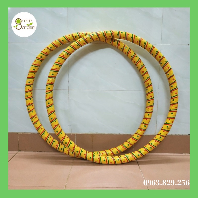 Vòng lắc eo giảm cân bằng mây tre nặng 1.5 kg, 2kg, 3kg vòng đơn, chập đôi, chập ba thổ cẩm
