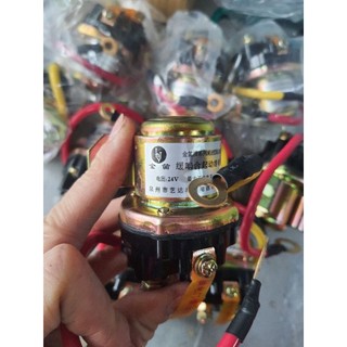 Rơ le phụ đề xe, may bảo  vệ đề 12v, 24v 150a vỏ vàng hàng cao cấp