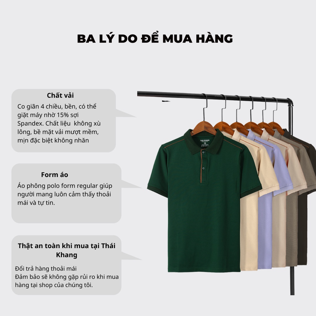 Áo thun polo nam vải cá sấu mịn mát mặc thoải mái APOLO14