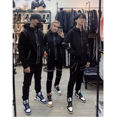 Áo Khoác Ngoài Có Mũ Đính Đinh Cao Cấp Thời Trang Na, Chất Vải Đẹp Hợp Thời Trang