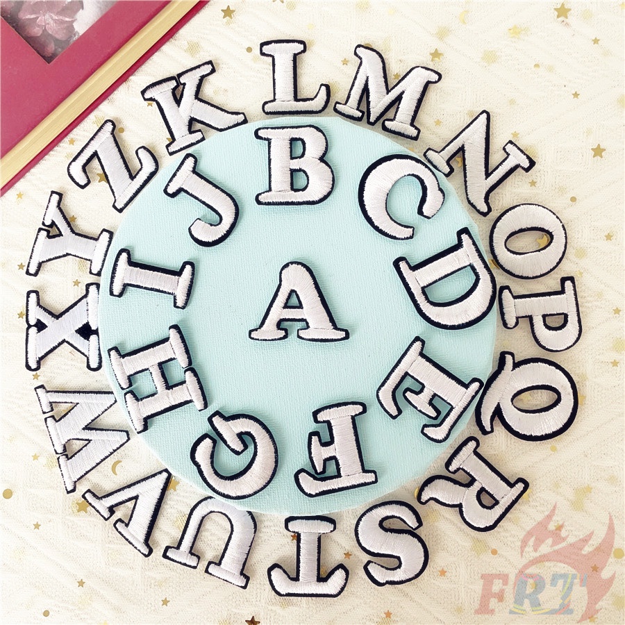 1pc ❣️ Sticker Ủi Thêu Chữ Cái Tiếng Anh ❣️ Sticker Ủi Thêu Hình Chữ Cái