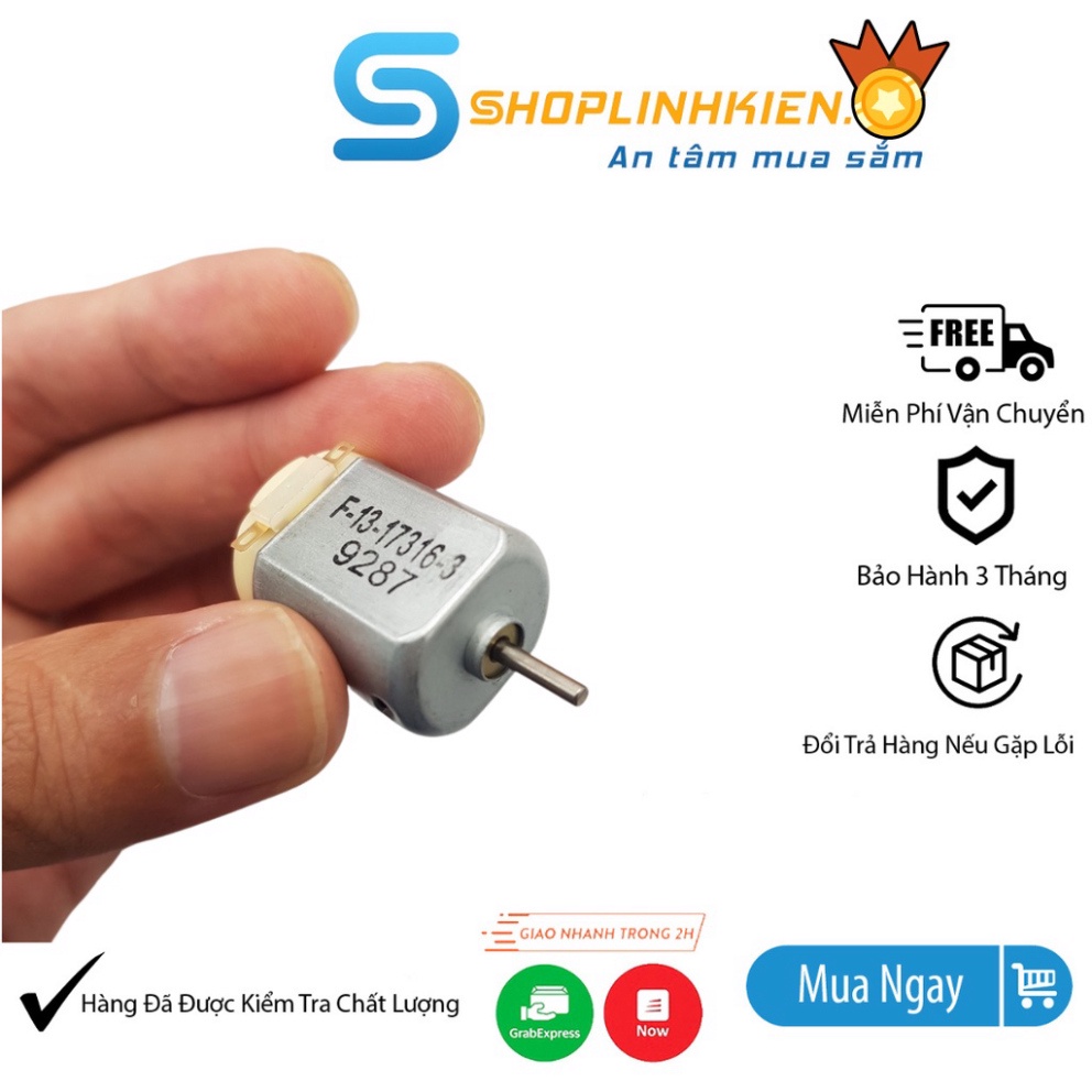 Động cơ DC 3V dùng cho chế các thiết bị mini DIY sáng tạo motor 3-6V  ShopThongMinh5.0