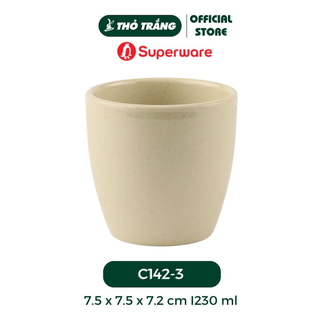 Ly lùn melamine chất liệu khó bể vỡ hàng Thái Lan 200 ml nhiều màu C142