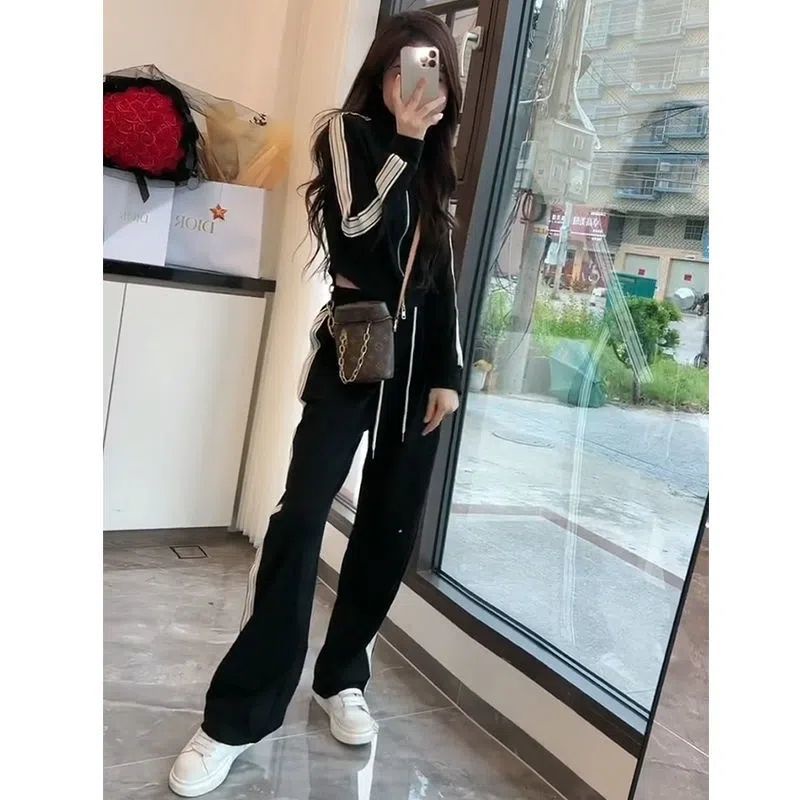 Bộ Đồ Cotton Hai Món Thời Trang Mùa Thu Hàn Quốc 2022 Cho Nữ