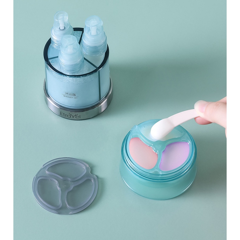 Bình chiết mỹ phẩm, dầu gội, serum, kem trộn các loại 6in1 dùng đi du lịch tiện lợi