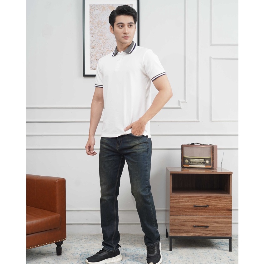 Quần jean nam xanh đậm JONATHAN QJ030 vải denim cao cấp co dãn nhẹ 4 chiều, form dáng chuẩn đẹp, trẻ trung, hottrend