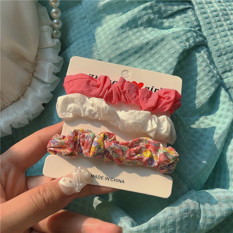 Bộ 3 Dây Cột Tóc Màu Sắc Thời Trang Dành Cho Nữ