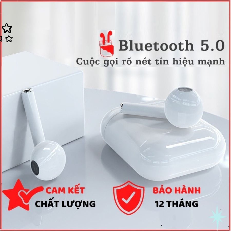 Tai Nghe Không Dây Bluetooth Thể Thao J12 TWS 5.0 Nghe Nhạc, Chơi Game Độ Trể Thấp - J12_Trang henry_official