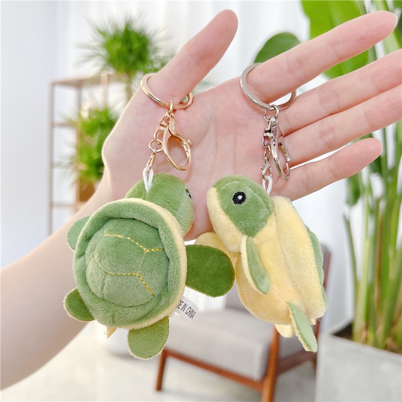Móc Khóa Hình Rùa Nhồi Bông Dễ Thương