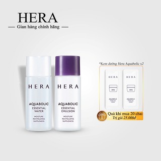 Nước hoa hồng và sữa dưỡng cho da mụn Hera Aquabolic Essential 5ml - Nước hoa hồng Hera; Sữa dưỡng Hera