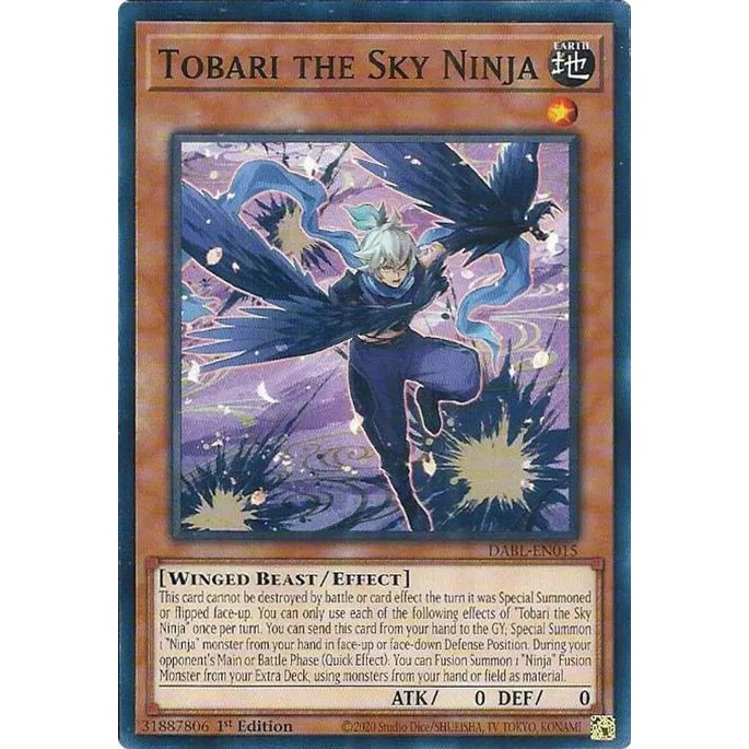 Thẻ Bài Yugioh Tobari the Sky Ninja - DABL-EN015 - Common 1st Edition